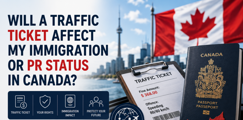 Traffic ticket and immigration impact in Canada